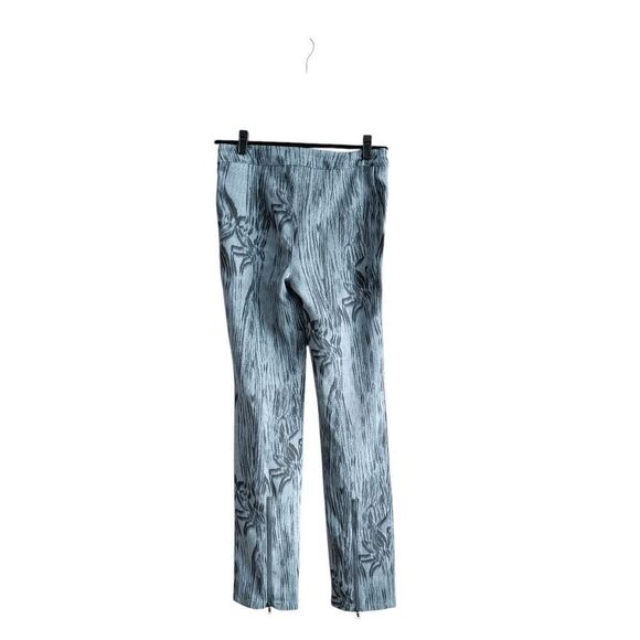 NWT Urban Outfitters Womens Nyx Wood Zip Hem Trouser Pants Blue Black Size M - Picture 3 of 12